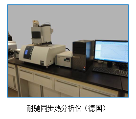 文本框: 耐驰同步热分析仪（德国）